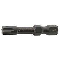 Destornillador de punta de torsión Vaso TORX T 15 hexagonal externo E 6.3 L.38 mm