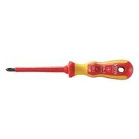 VDE cross-slotted screwdriver Size PH1 L.80mm