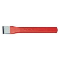 Flat chisel, red lacquered, polished, 150 mm