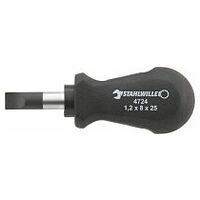 Tournevis carburateur DRALL 1,0 mm x 5,5 mm, lame L.25 mm