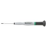 Screwdriver for slotted screws 0,4mm x 2,5mm L.75mm