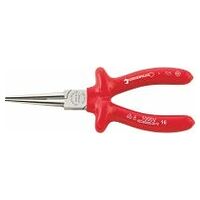 VDE round nose plier, long L.160mm Head Chrome-plated