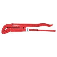 Pipe wrench Jaw-W.35mm L.330mm Head Red lacquered