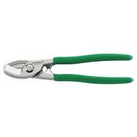 Cable shear L.220mm Head Chrome-plated Handles dip-coated with sure-grip surface