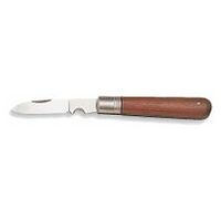 Kabelski nož z lesenimi ročaji, 110 mm
