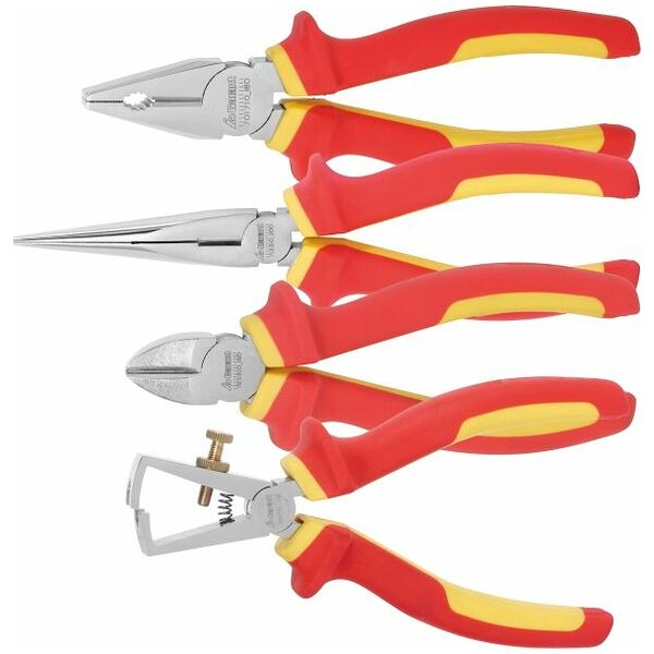 Set of pliers, 4-piece insulated to VDE 4 GARANT