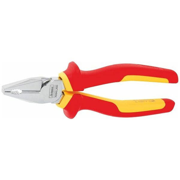 Heavy duty combination pliers, chrome-plated VDE insulated 200 mm