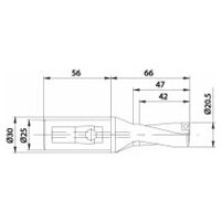 Burghiu cu plăcuțe amovibile KUB Quatron KUB-Q.2D.205.R.06-K25