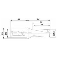 Burghiu cu plăcuțe amovibile KUB Quatron KUB-Q.2D.295.R.09-K32