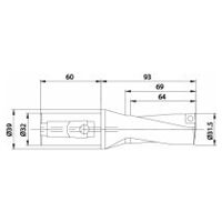 Wendeplattenbohrer KUB Quatron KUB-Q.2D.315.R.09-K32