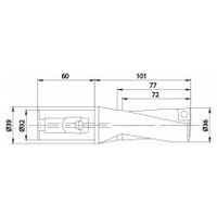 Wendeplattenbohrer KUB Quatron KUB-Q.2D.360.R.12-K32