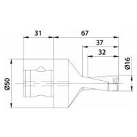 Burghiu de inserție KUB Quatron ABS50/16/32/R