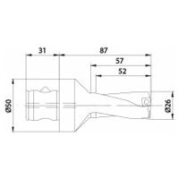 KUB-Q.2D.260.R.07-ABS50 KUB QUATRON-FORET À PLAQUETTES AMOVIBLES