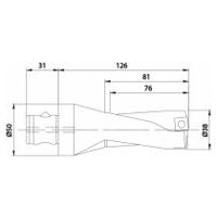 Wendeplattenbohrer KUB Quatron KUB-Q.2D.380.R.12-ABS50