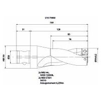 Wendeplattenbohrer KUB Quatron KUB-Q.2D.390.R.12-ABS50