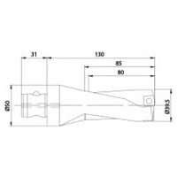 Wendeplattenbohrer KUB Quatron KUB-Q.2D.395.R.12-ABS50