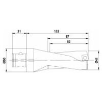 WSP vrták pro vyměnitelné břitové destičky KUB Quatron ABS50/41/82/R