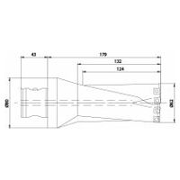 Burghiu de inserție KUB Quatron ABS80/62/124/R