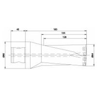 Burghiu de inserție KUB Quatron ABS80/64/128/R