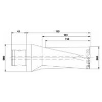 Burghiu de inserție KUB Quatron ABS80/65/130/R