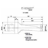 Wendeplattenbohrer KUB Quatron KUB-Q.3D.295.R.09-ABS50