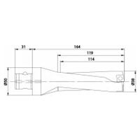 Wendeplattenbohrer KUB Quatron KUB-Q.3D.380.R.12-ABS50