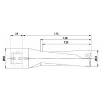 Wendeplattenbohrer KUB Quatron KUB-Q.3D.410.R.12-ABS50