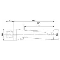 Wendeplattenbohrer KUB Quatron KUB-Q.3D.440.R.12-ABS50