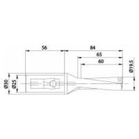 KUB QUATRON KUB-Q.3D.195.R.06-K25 BURGHIU CU INSERȚIE INDEXABILĂ