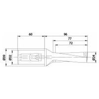 KUB QUATRON KUB-Q.3D.240.R.07-K32 BURGHIU CU INSERȚIE INDEXABILĂ