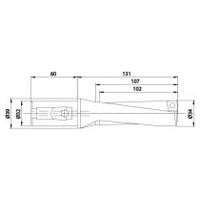 Wendeplattenbohrer KUB Quatron KUB-Q.3D.340.R.12-K32