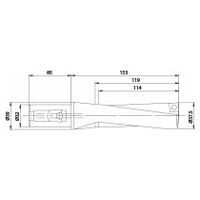 KUB-Q.3D.375.R.12-K32 KUB QUATRON-FORET À PLAQUETTES AMOVIBLES