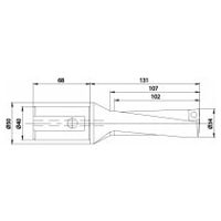 Mașină de găurit cu inserție KUB Quatron 40x68/34/102/R