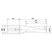 Wendeplattenbohrer KUB Quatron KUB-Q.3D.375.R.12-K40