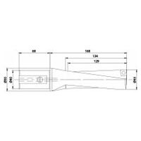 Burghiu de inserție KUB Quatron 40x68/43/129/R