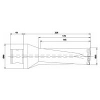 Wendeplattenbohrer KUB Quatron KUB-Q.3D.550.R.09-ABS80