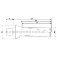 Wendeplattenbohrer KUB Quatron KUB-Q.3D.570.R.09-ABS80