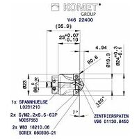 Bohrkrone KUB-PL.BK.24.R.06-19