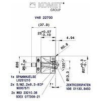 Bohrkrone KUB-PL.BK.27.R.07-25