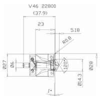 Bohrkrone KUB-PL.BK.28.R.07-25
