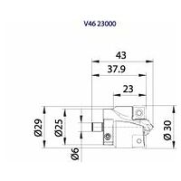 Bohrkrone KUB-PL.BK.30.R.09-25