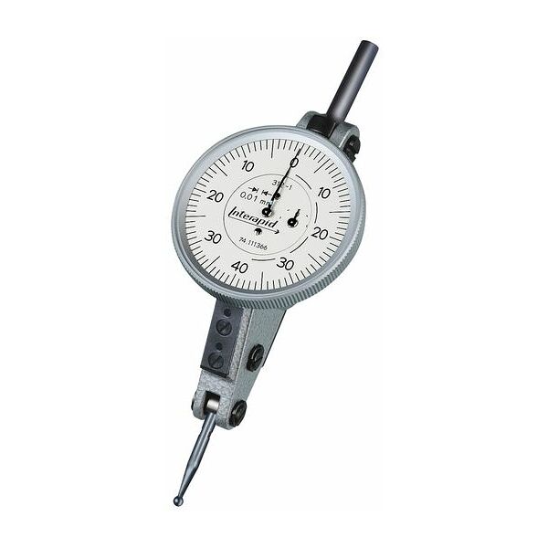 Fühlhebelmessgerät Interapid mit schräg stehender Uhr  0,8/39 mm