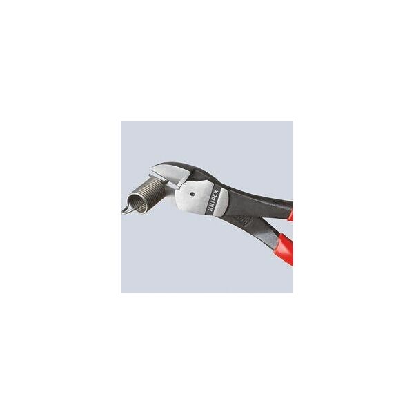 Heavy-duty side cutter chrome-plated, with grips 140 mm