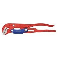 Pipe Wrench S-Type with fast adjustment red powder-coated 330 mm