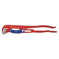 Pipe Wrench S-Type with fast adjustment red powder-coated 560 mm