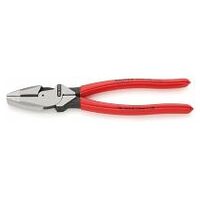Lineman's Pliers American style with non-slip plastic coating black atramentized 240 mm