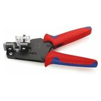 Precision Insulation Stripper with adapted blades with multi-component grips burnished 195 mm