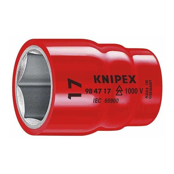 KNIPEX 98 47 27 Topnøgleindsats til sekskantskruer med indvendig firkant 1/2″ 63 mm