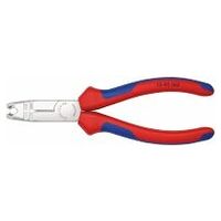 Stripping Pliers with multi-component grips chrome-plated 165 mm