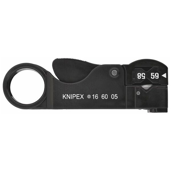 KNIPEX 16 60 05 SB Afisoleringsværktøj til koaksial-kabler 105 mm